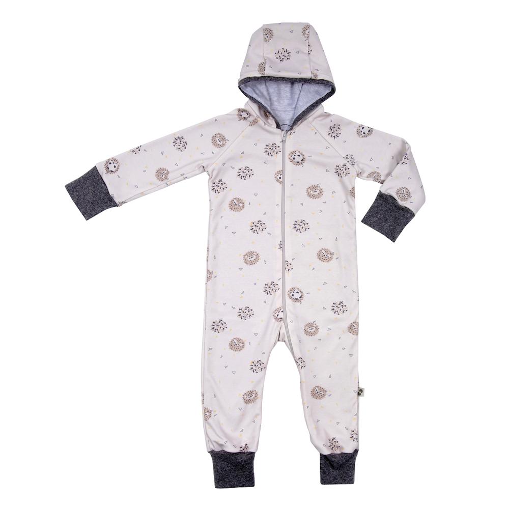 Reversable Hooded Suit Charlie hedgehog print